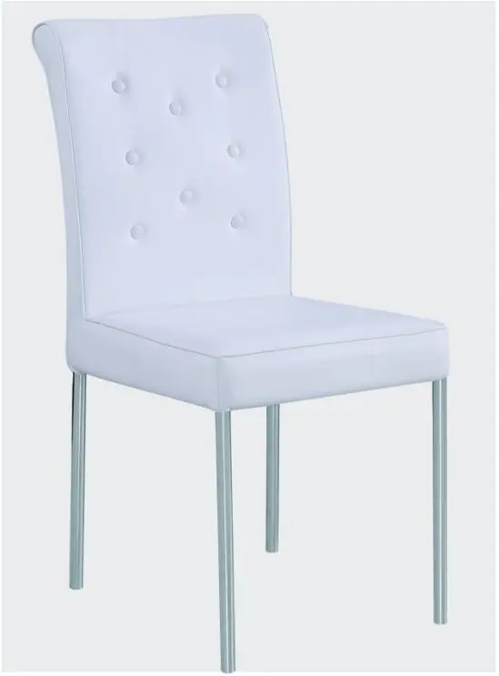 C1535 leather dining chair manufactured by Romance Furniture