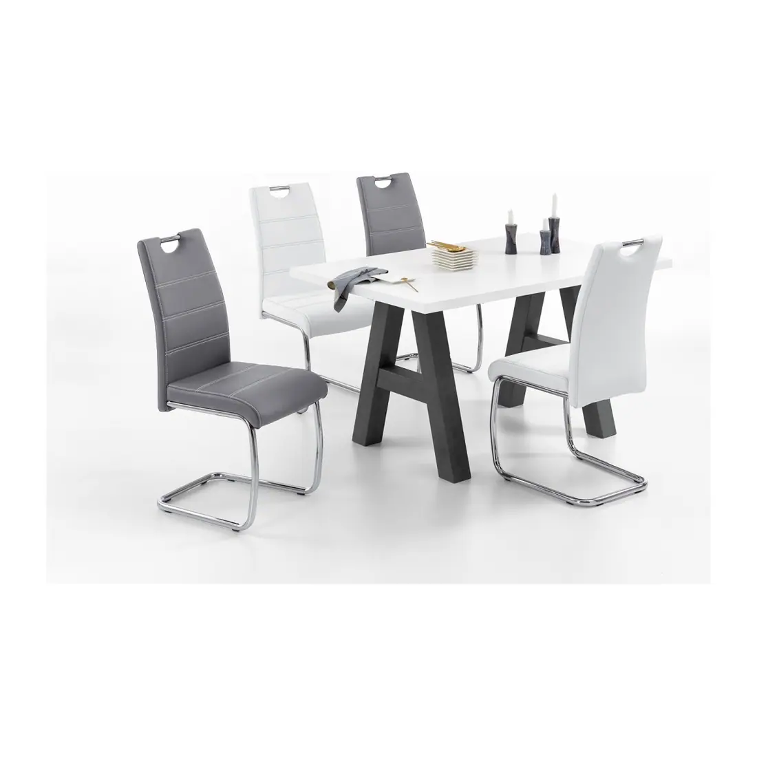 C5022 leather dining chair manufactured by Romance Furniture