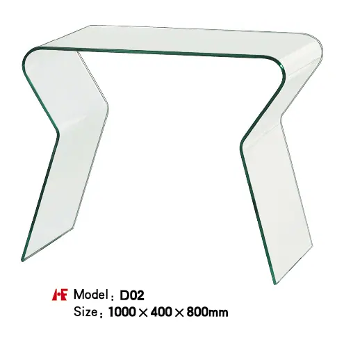 D02 hot bent glas manufactured by Romance Furniture