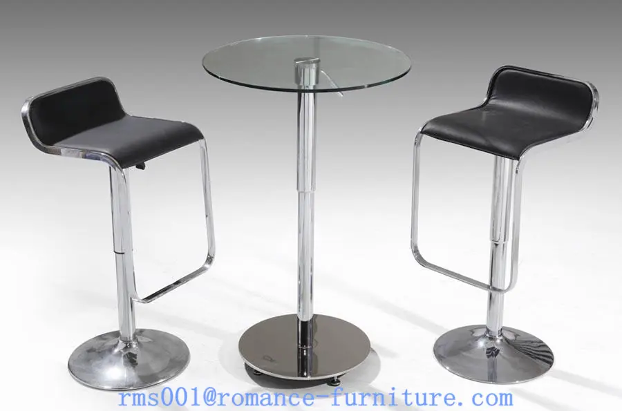 Glass bar table SD-521 bar chair manufactured by Romance Furniture