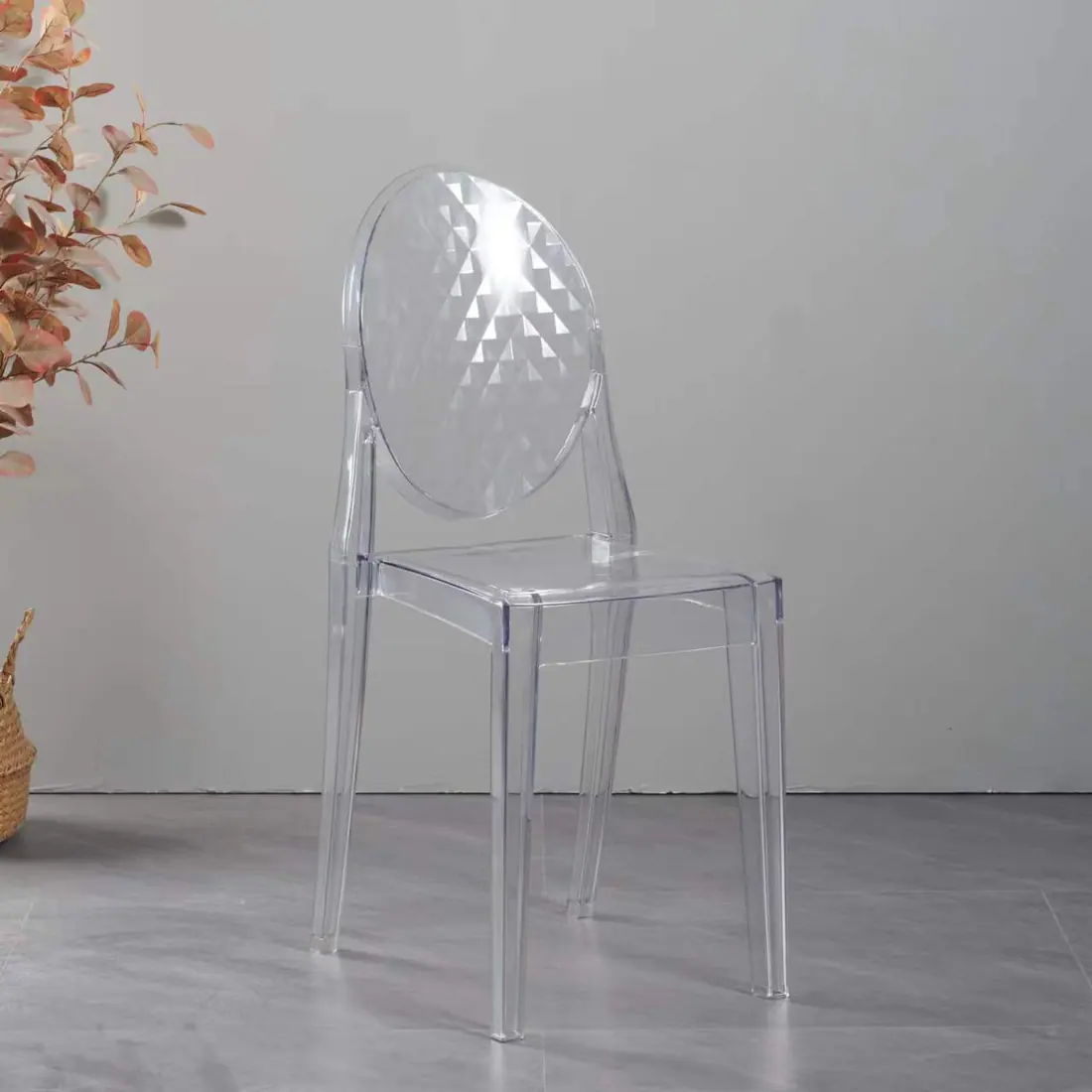 PC109-1 plastic dining chair manufactured by Romance Furniture