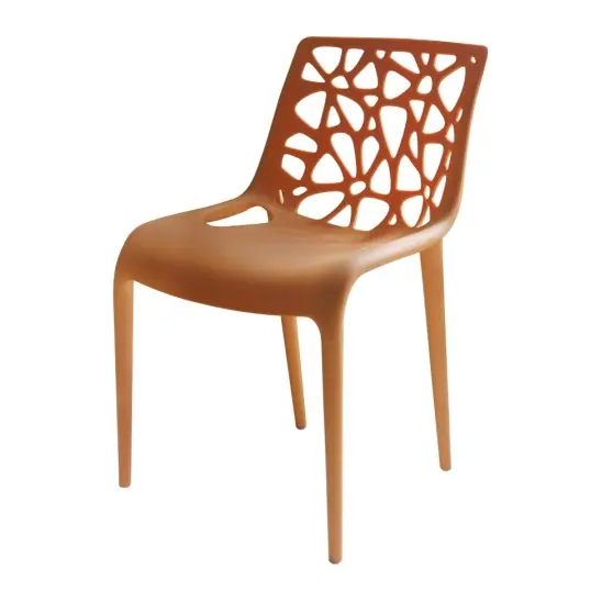 PC128 plastic dining chair manufactured by Romance Furniture