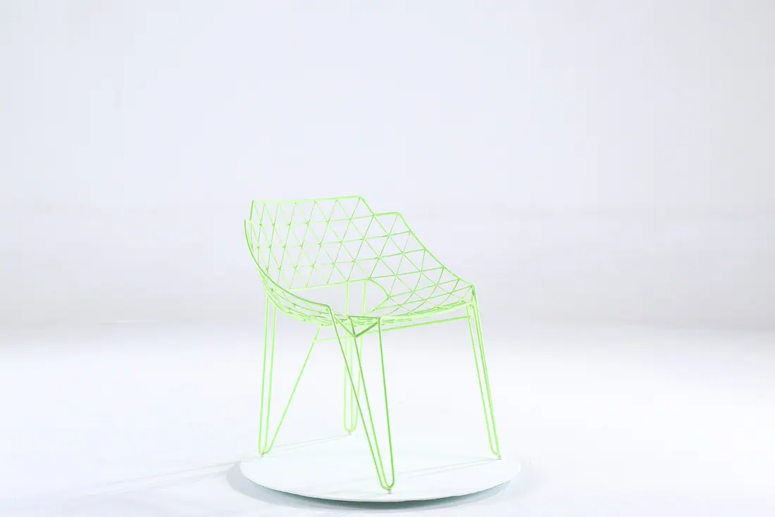 PC1735 metal dining chair manufactured by Romance Furniture