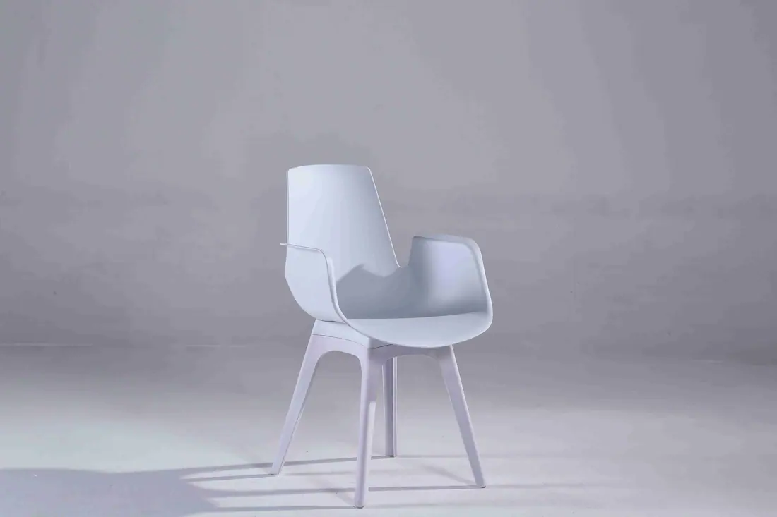 PC1742 plastic dining chair manufactured by Romance Furniture