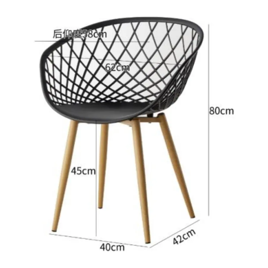 PC5002 plastic dining chair manufactured by Romance Furniture