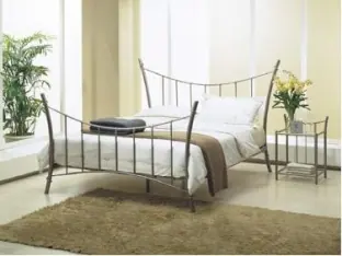 b031 metal bed manufactured by Romance Furniture