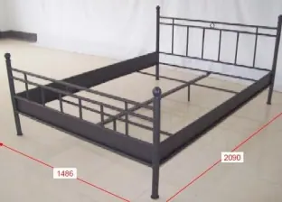 b041 metal bed manufactured by Romance Furniture