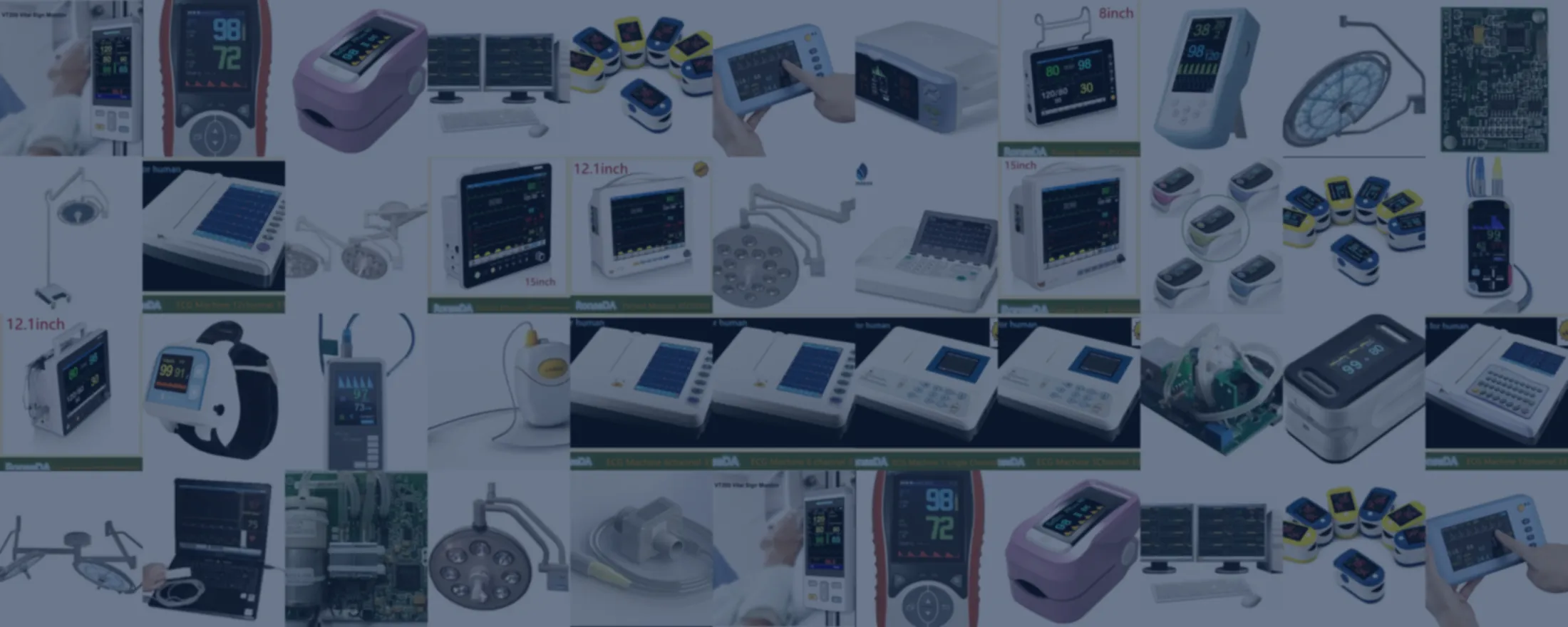 Ronseda patient monitors, ECG machines and pulse oximeters