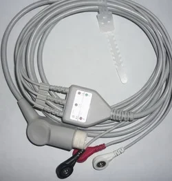 HP 1 piece ECG cable with 3 leads