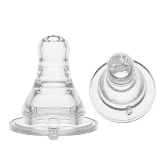 100% Food Grade Silicone BPA Free Standard Neck Baby Nipple view 3