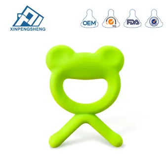 Full Silicone Frog Shape Teether Toy view 2