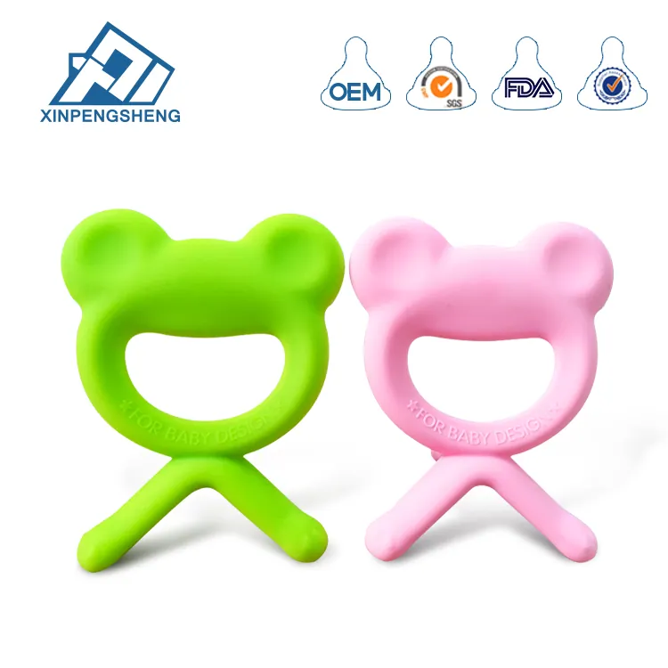 Full Silicone Teether Frog