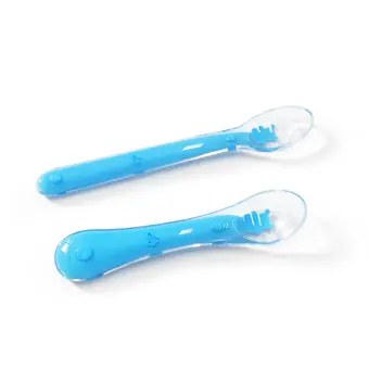Silicone Spoon Baby Spoon Newborn Infant Feeding Spoon