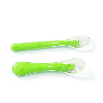 Silicone Spoon Baby Spoon Newborn Infant Feeding Spoon view 4