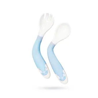 Newborn Infant Feeding Bottle Spoon Set Baby Silicone Spoon view 2