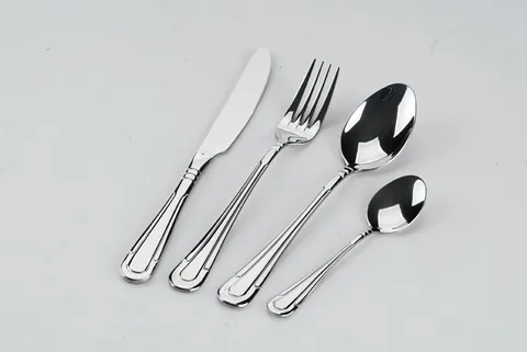 TS090001 24 pcs Stainless Steel Machine Polish Flatware Cutlery Tableware