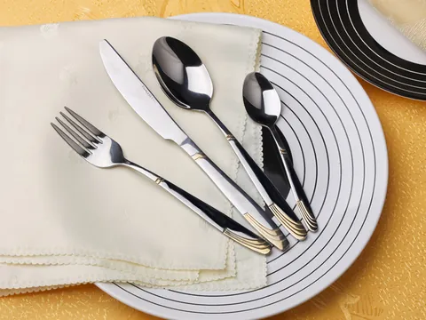 TS09001 24 pcs Stainless Steel Mirror Polish Flatware Cutlery Tableware