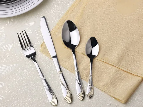 TS0934 Stainless Steel Gold Flatware Cutlery Tableware