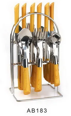 AB183 Wooden Handle Cutlery Flatware Kitchenware Tableware