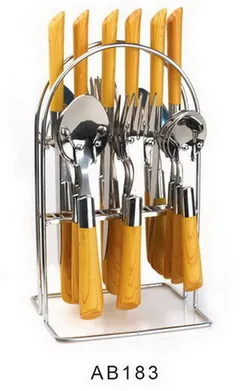 AB183 Wooden Handle Cutlery Flatware Kitchenware Tableware