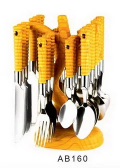 AB160 Wooden Handle Cutlery Flatware Kitchenware Tableware
