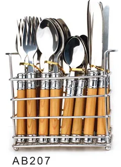 AB207 Wooden Handle Cutlery Flatware Kitchenware Tableware