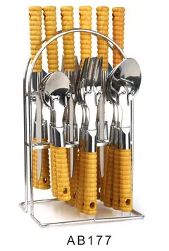 AB177 Wooden Handle Cutlery Flatware Kitchenware Tableware