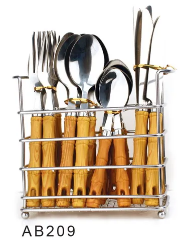 AB209 Wooden Handle Cutlery Flatware Kitchenware Tableware