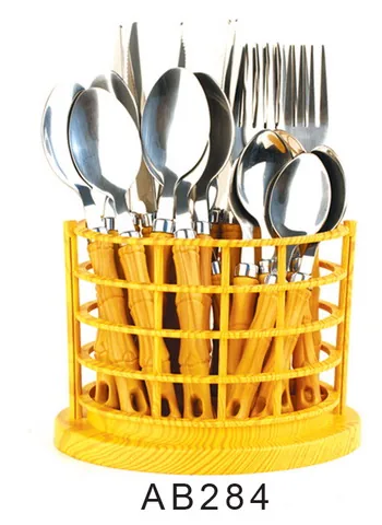 AB284 Wooden Handle Cutlery Flatware Kitchenware Tableware