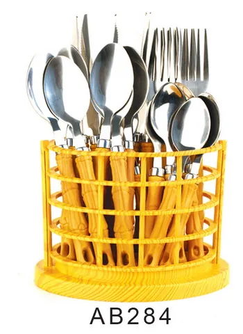 AB284 Wooden Handle Cutlery Flatware Kitchenware Tableware