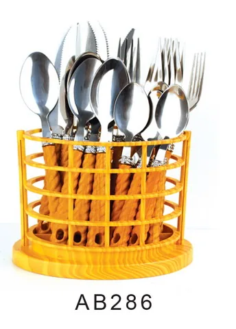 AB286 Wooden Handle Cutlery Flatware Kitchenware Tableware