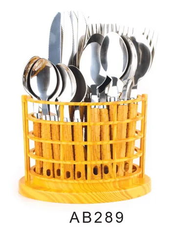 AB289 Wooden Handle Cutlery Flatware Kitchenware Tableware