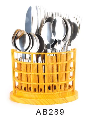 AB289 Wooden Handle Cutlery Flatware Kitchenware Tableware