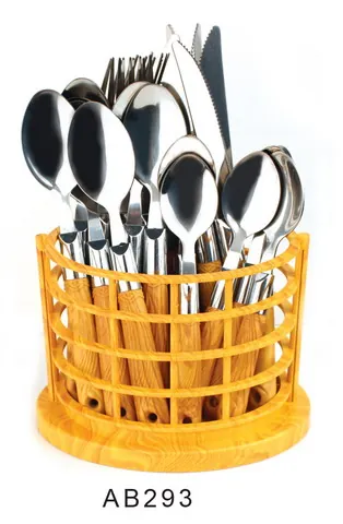AB293 Wooden Handle Cutlery Flatware Kitchenware Tableware