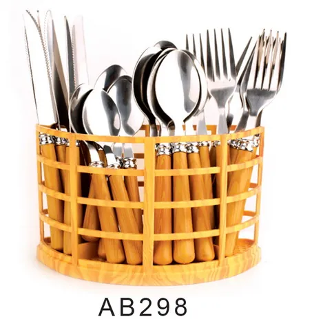 AB298 Wooden Handle Cutlery Flatware Kitchenware Tableware