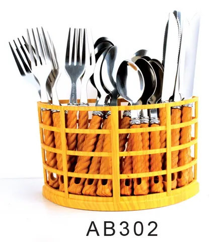 AB302 Wooden Handle Cutlery Flatware Kitchenware Tableware