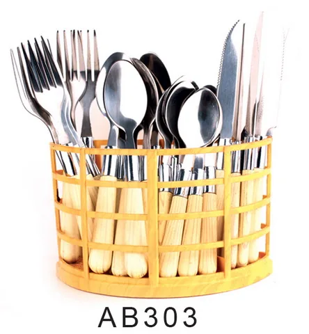 AB303 Wooden Handle Cutlery Flatware Kitchenware Tableware