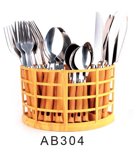 AB304 Wooden Handle Cutlery Flatware Kitchenware Tableware