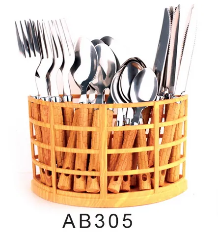 AB305 Wooden Handle Cutlery Flatware Kitchenware Tableware