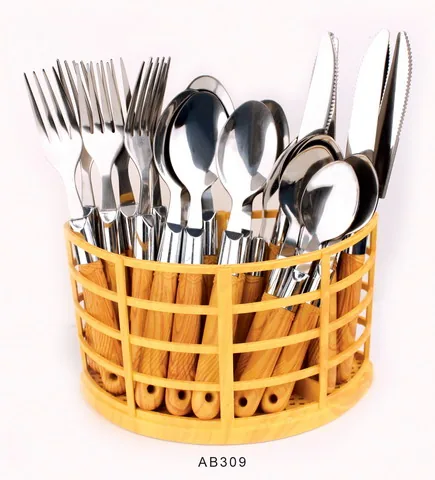 AB309 Wooden Handle Cutlery Flatware Kitchenware Tableware