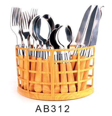 AB312 Wooden Handle Cutlery Flatware Kitchenware Tableware