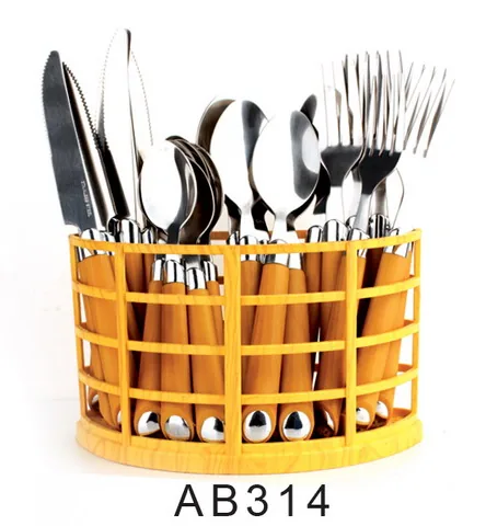 AB314 Wooden Handle Cutlery Flatware Kitchenware Tableware