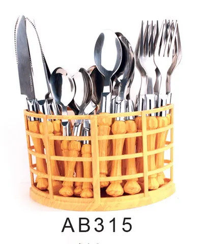 AB315 Wooden Handle Cutlery Flatware Kitchenware Tableware