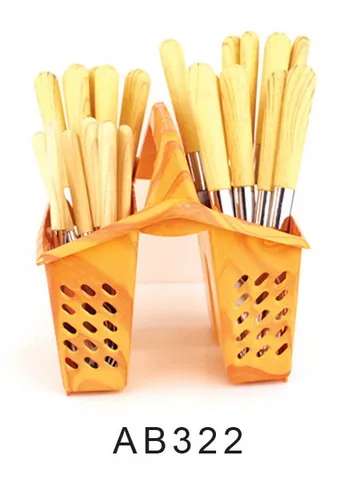 AB322 Wooden Handle Cutlery Flatware Kitchenware Tableware
