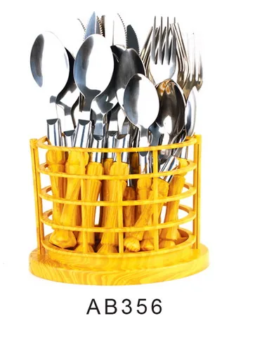 AB356 Wooden Handle Cutlery Flatware Kitchenware Tableware