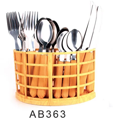 AB363 Wooden Handle Cutlery Flatware Kitchenware Tableware