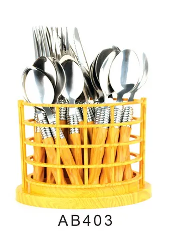 AB403 Wooden Handle Cutlery Flatware Kitchenware Tableware