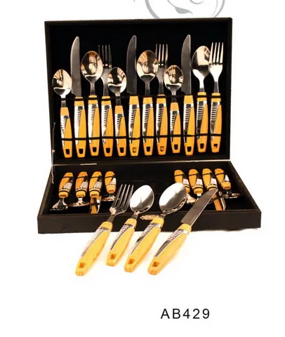 AB429 Wooden Handle Cutlery Flatware Kitchenware Tableware