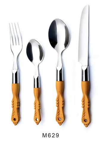M629 Wooden Handle Cutlery Flatware Kitchenware Tableware