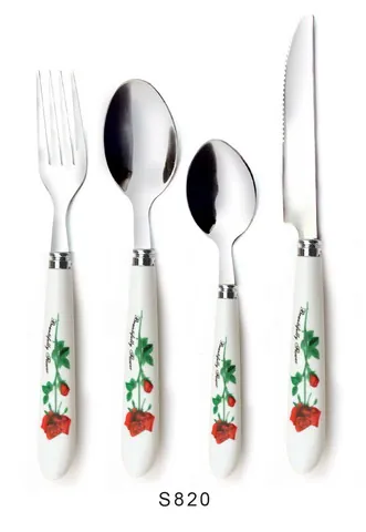 S820 Ceramic Handle Cutlery Flatware Kitchenware Tableware